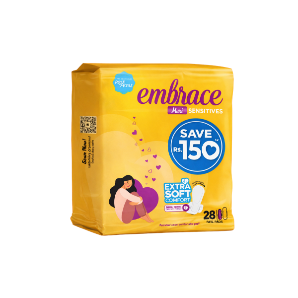 Embrace Maxi Sensitives Pads