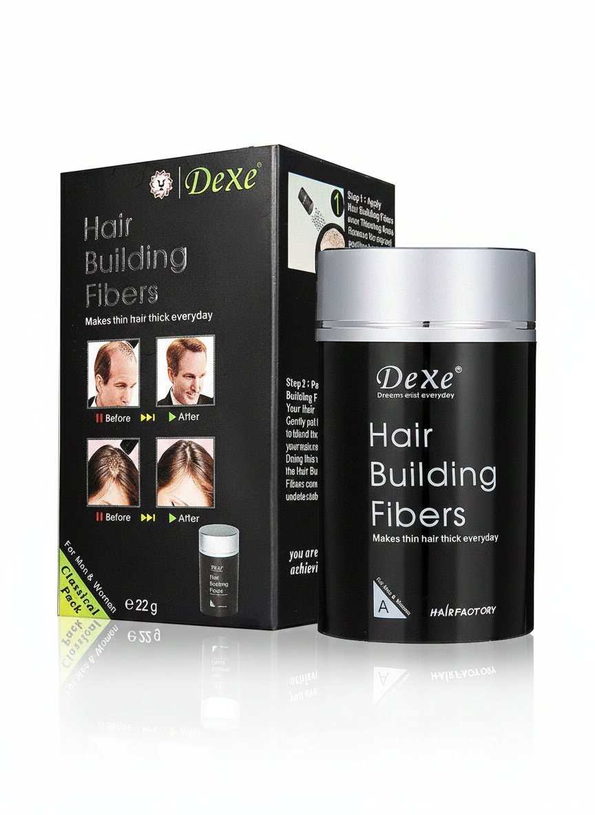 Dexe Hair Building Fibers Dark Brown 28 gm