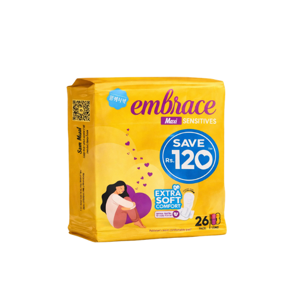 Embrace Maxi Sensitives Pads